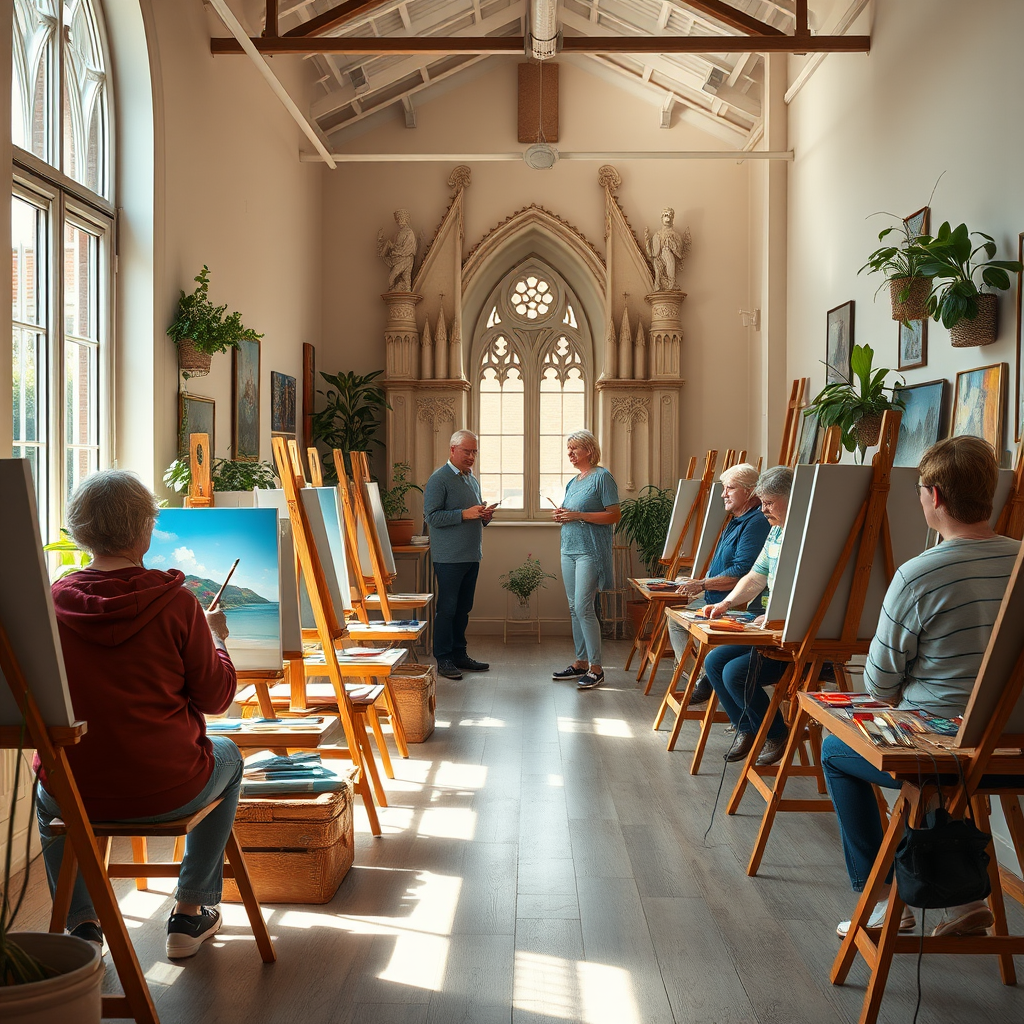 Urban studio provides low-cost art programmes for mature learners